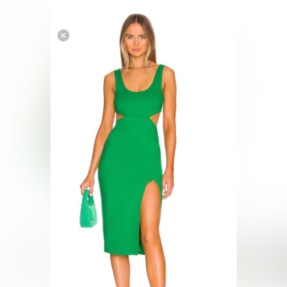 Lovers & Friends @ Revolve- Elegant Green Sleeveless Dress SIZE S